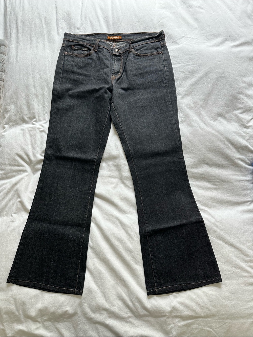 David Kahn Black Mid/Low Rise Flare Jeans